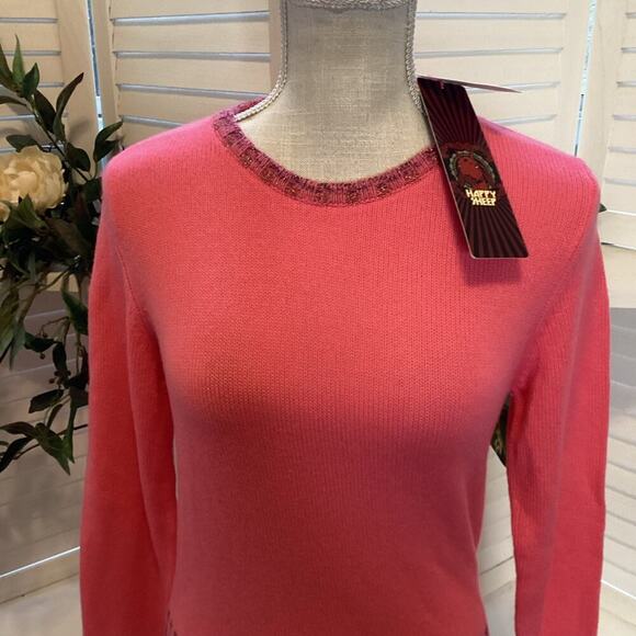 HAPPY SHEEP NEW 100% CASHMERE SWEATER SIZE MED 1214 - Picture 2 of 6
